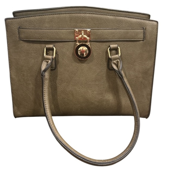 Large Sage Green Top Handle Purse in like new condition. - Picture 2 of 6